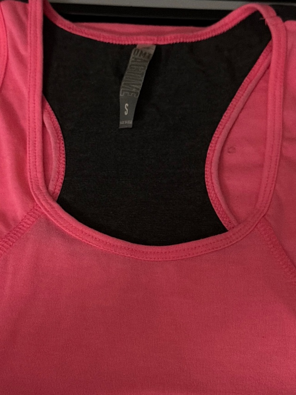 OMT Active Wear Pink Racer Back tank top